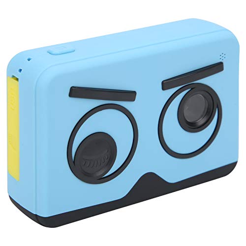 Aoutecen Anti‑Drop Children Camera, Cute Look 2.0in 20MP HD Anti‑Drop IPS Screen Children Camera with Large Capacity Battery for Gift(Blue)