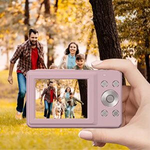 1080p hd camera with 2.5-inch tft-lcd screen, 16x digital zoom, electronic anti shake built-in flash, suitable for gifts to friends, parents and children