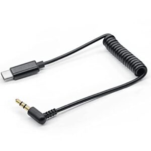 jstma usb-c microphone-adapter – 3.5mm trs to type c video mic cable with 24bit 192khz adc – compatible with samsung android phones and rode videomicro – not for action cameras with i2s mic input