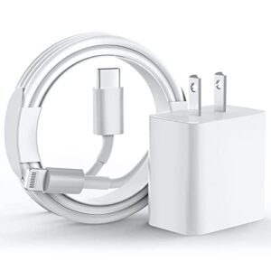 fast iphone charger【apple mfi certified】，10feet extra long iphone charging cord cable，20w wall charger block apple fast charger，compatible iphone 14/pro/pro max/plus/13/12/11/x/se/8/7/6/ipad/airpods.