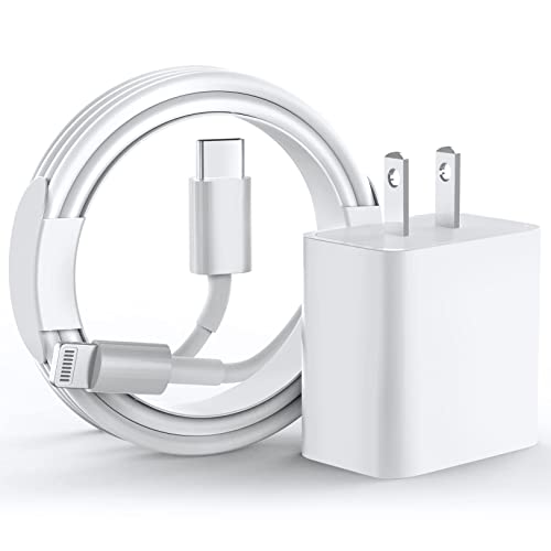 Fast iPhone Charger【Apple MFi Certified】，10Feet Extra Long iPhone Charging Cord Cable，20W Wall Charger Block Apple Fast Charger，Compatible iPhone 14/Pro/Pro Max/Plus/13/12/11/X/SE/8/7/6/iPad/AirPods.