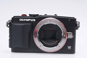 olympus pen lite e-pl6 digital camera body only (black)