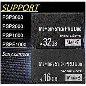 LILIWELL Original 16GB Memory Stick Pro Duo Mark2 High Speed 16gb PSP Camera Memory Cards