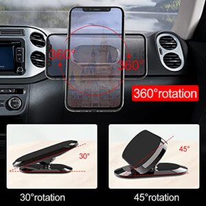 TIQUS [3 Pack] Car Magnetic Phone Mount, Upgrade 8X Magnets Strong Magnet Cell Phone Holder,Dashboard 360° Rotation & Degrees View, for All Smartphone and Cellphone
