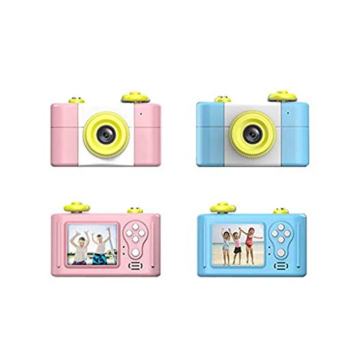 LKYBOA Children Digital Camera,Fun Camera, Rechargeable Child Mini Cartoon 1080P HD Video Recorder, Portable (Color : A)