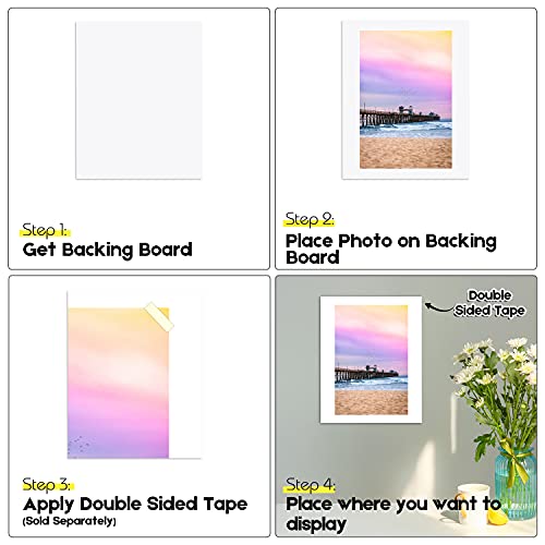 Golden State Art, 16x20 White Backing Board for Frames, DIY Projects, Photos (20 Pack)