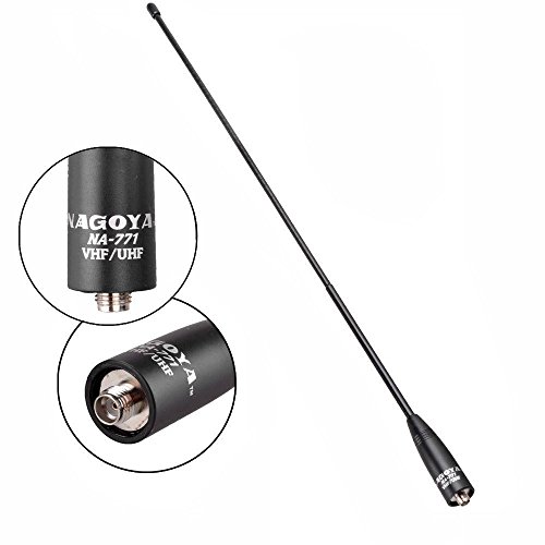 Authentic Genuine Nagoya NA-771 15.6-Inch Whip VHF/UHF (144/430Mhz) Antenna SMA-Female for BTECH and BaoFeng Radios