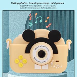 Kids Photo Video Camera, 2MP Kids Digital Camera High Definition 2 Inch Screen for Kids for Gifts(Beige)