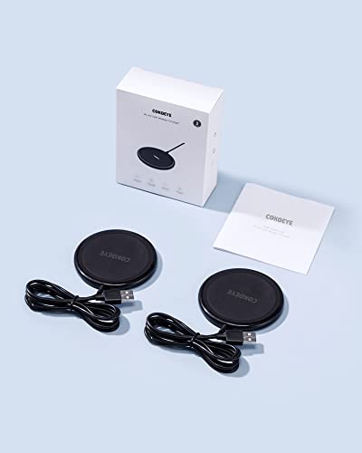 Wireless Charger 2-Pack 10W for iPhone Wireless Charger Pad COKOEYE, Max Fast Wireless Phone Charger for iPhone 14/14 Plus/14 Pro/14 ProMax/13 Series/12/11/Samsung S22/S21/S20/AirPods Pro