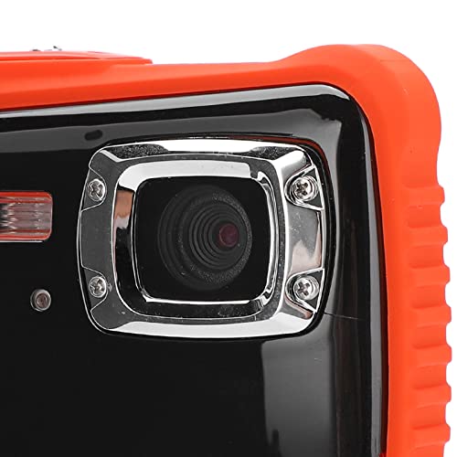 SNOQ Kids Digital Camera, 12MP 2 Inch 9.8 Feet Waterproof HD Digital Video Camera with Flash Light, Cute ABS Material Durable Children Teens Camera for Kids Boys Girls Birthday Gift(Black)