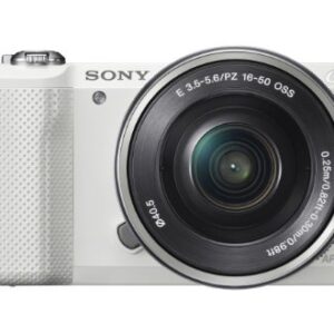 Sony Alpha a5000 Mirrorless Digital Camera with 16-50mm OSS Lens (White) (Renewed)