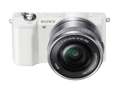 Sony Alpha a5000 Mirrorless Digital Camera with 16-50mm OSS Lens (White) (Renewed)
