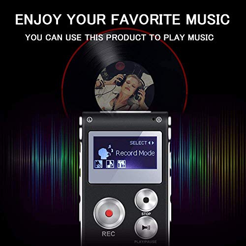 32GB Digital Voice Recorder Voice Activated Recorder for Lectures, Meetings, Interviews Aomago Audio Recorder Portable Tape Dictaphone with Playback, USB, MP3