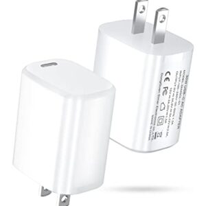 [2 Pack] 30W USB C Power Adapter Charger - for Google Pixel Charger 7/6,iPhone 14/14 Pro/14 Pro Max/13/13 Mini/13 Pro/13 Pro Max/12,Samsung Galaxy S21/S22,Note 20,iPad Pro 12.9/11 inch,MacBook Air