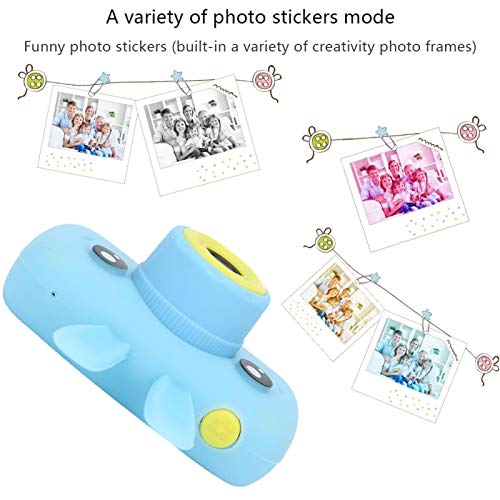 SNOQ Children Camera Toy, Cartoon Children Camera USB Charging Children Camera, for Friends for Kids for Home for Travel(X500 Rabbit)