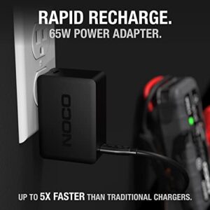 NOCO U65 65W USB-C Charger, Power Delivery (PD) Fast Charger, Portable Micro Wall Charger and International Travel Charger with Interchangeable Plugs for Apple, Google, Samsung, Microsoft and More