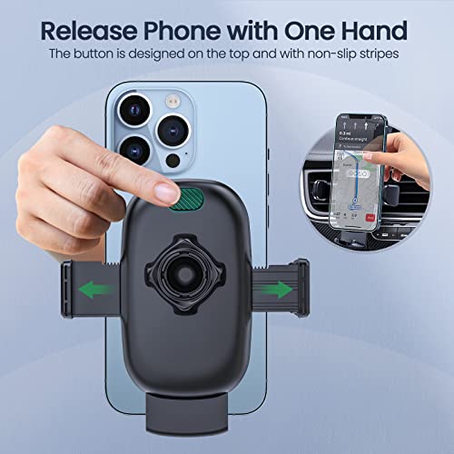 OQTIQ Phone Mount Holder for Car Dashboard Car Cell Phone Holder Upgraded Suction Cup Phone Car Mount in Vehicle Compatible with iPhone 13 12 11 Pro, Xr, XS, XS MAX,XR,X with Samsung & All Smartphones