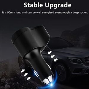 4 in 1 USB C Car Charger, 48W Multi USB Cigarette Lighter Adapter, Socket Splitter with 3 USB Ports, 12V/24V Dual USB Type C PD Fast Car Charger Adapter for iPhone 14/13/12/11,iPad,Samsung,LG,GPS