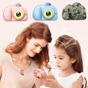 LKYBOA Kids Camera Digital Toys Gift for Years Old Girls LCD Screen Shockproof Silicone Cover Outdoor Play (Color : A)