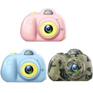 LKYBOA Kids Camera Digital Toys Gift for Years Old Girls LCD Screen Shockproof Silicone Cover Outdoor Play (Color : A)