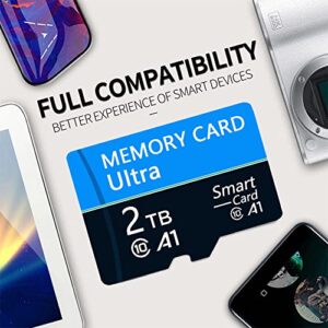 2TB Micro SD Card Memory Card 2 TB TF Card with Adapter High Speed Class 10 Memory Card for Android Phones/PC/Computer/Camera