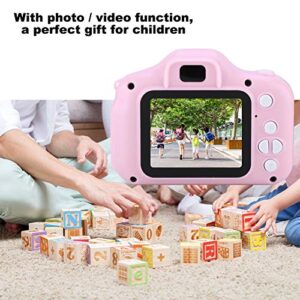 Eulbevoli Kid Camera IPS Color Screen 1080P 2.0 inch One-Button Operation Children's Digital Camera Fun and Practical,for Children(Pink)