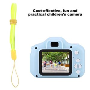 Eulbevoli Kid Camera IPS Color Screen 1080P 2.0 inch One-Button Operation Children's Digital Camera Fun and Practical,for Children(Blue, 12)