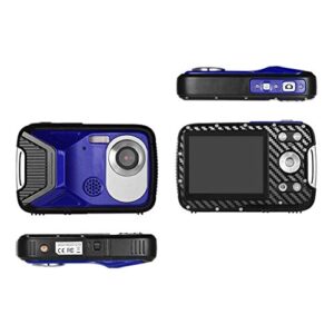 LKYBOA Orange Children's Camera -Kids Digital Camera with [32GB Memory Card]& Lanyard, Rechargeable Digital Front and Rear Selfie Camera (Color : Blue)