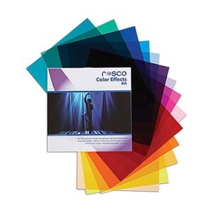 rosco color effects filter kit, 12 x 12″ sheets