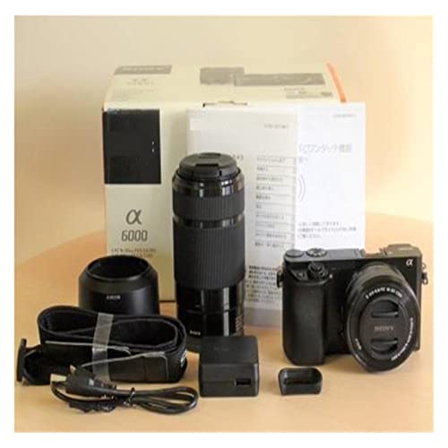 Camera New ILCE-6000 A6000Y A6000 24.3 MP Digital Camera Body & 16-50mm & 55-210mm Lens Black Digital Camera