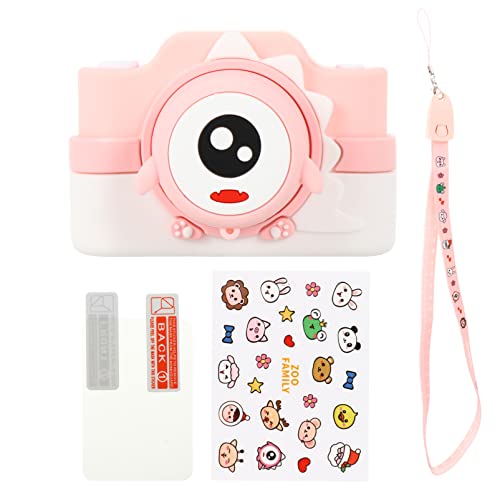 Lurrose Cartoon Digital Camera High Definition: Cartoon Kids Camera, Pink Rechargeable WiFi Video Recorder, 32g Mini Kid Camera Toys for New Year Birthday Festival Souvenir