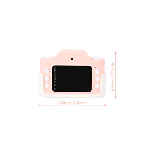 Lurrose Cartoon Digital Camera High Definition: Cartoon Kids Camera, Pink Rechargeable WiFi Video Recorder, 32g Mini Kid Camera Toys for New Year Birthday Festival Souvenir