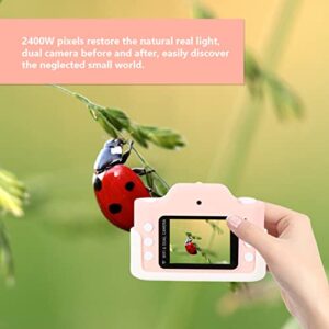 Lurrose Cartoon Digital Camera High Definition: Cartoon Kids Camera, Pink Rechargeable WiFi Video Recorder, 32g Mini Kid Camera Toys for New Year Birthday Festival Souvenir