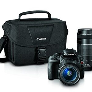 Canon EOS Rebel SL1 Digital SLR with 18-55mm STM + 75-300mm f/4-5.6 III Lens Bundle (Black)