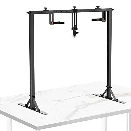 ILOKNZI Multifunction Camera Aluminium Overhead Mount Stand, Photography Studio DSLR Phone Top Down Camera Overhead Rig for Content Creators Video Photo