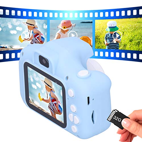 Binyalir Children Camera Toy, Children Camera Portable Easy to Operate for Gifts for Children(Blue)