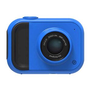 lkyboa hd digital camera -children digital cameras for boy front rear dual-lens soft silicone shell 8 pixel 2.0 inch hd screen, flash light (color : blue)