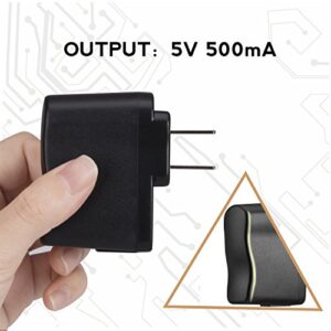 AGPTEK USB Wall Charger 5V 500mA for iPod, Sony, Walkmam, SanDisk MP3 MP4 Player, Fitness Tracker, Fitbit, Black