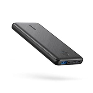 Anker Portable Charger, 313 Power Bank (PowerCore Slim 10K) 10000mAh Battery Pack with USB-C (Input Only) and High-Speed PowerIQ Charging Technology for iPhone, Samsung Galaxy, and More.