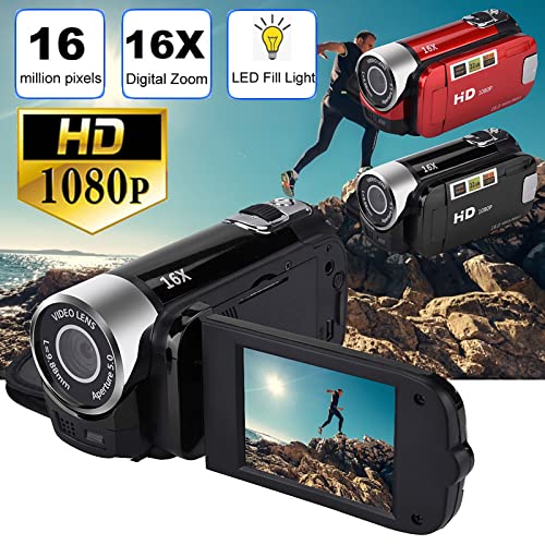 MIANHT Digital Camera,DV Video Resolution 2.7 inch LCD Screen Full HD 1080P,16 Times Digital Zoom,13 * 7 * 11cm,for Kids,Adult,Beginners Christmas Holiday Birthday Gifts (Black)