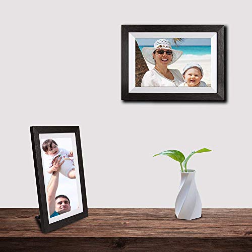 BIHIWOIA Digital Picture Frame WiFi Digital Photo Frame, 10.1 inch IPS Screen, Built-in 16GB Storage, Send Pictures and Videos to Digital Frame via Frameo APP from Anywhere (Black)