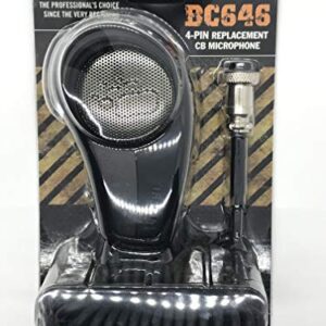 Uniden BC646 4-Pin Microphone replacement for CB Radios, Comfortable Ergonomic Pistol Grip Design, Rugged Construction, Clear Quality Sound, built for the Professional Driver