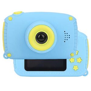 FEIP Children Camera, USB Charging Baby Mini Camera, 1200mAh Battery Multi Photo Sticker Mode Cartoon Children Camera for Friends for Travel(X500 Rabbit)
