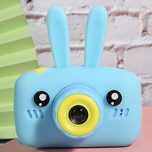 FEIP Children Camera, USB Charging Baby Mini Camera, 1200mAh Battery Multi Photo Sticker Mode Cartoon Children Camera for Friends for Travel(X500 Rabbit)
