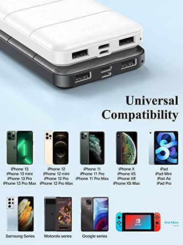 Portable-Charger-Power-Bank - 2 Pcs 15000mAh Dual USB Power Bank Output 5V3.1A Fast Charging Portable Charger Compatible with Smartphones and All USB Devices