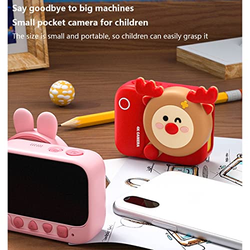 LINXHE Kids Camera - Digital Children Camera 48M 1080P Video Camera Toddler Boys Girl, 2.4 inch HD Screen Toys Christmas Birthday Gifts for Boy Girl (Color : Pink-3)