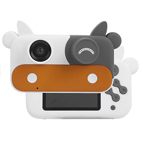 Asixxsix Children Camera, Digital Children Camera, Portable Cow Shape Fun for Children Gifts Take Photos Kids(Brown)