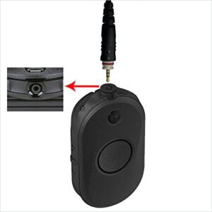 MONICONA C Shape Ear Hook Earphone Headset PTT Mic for Motorola CLP1010e CLP1040e CLPe446 CLP446e Radio