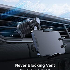 Rorhxia Car Vent Phone Mount, [Never Blocking Vent, Enjoy The Comfort of The A/C] Hands-Free Universal Extension Clip Air Vent Phone Holder Car Fit for All Phones iPhone Samsung More