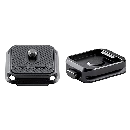 PGYTECH Quick Release Plate +Adapter w/Arca Swiss Interface Camera Quick Release Plate & Clamp for Sony/Nikon/Fuji/DJI Quick Setup Mount w/ 1/4" to 3/8" Screw Thread Gimbles Sliders Tripods Adapter